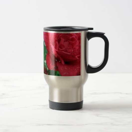 Eine Rote Rose Reisebecher (Rechts)