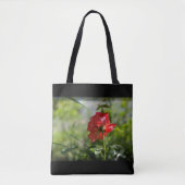 Eine rote Rose Tasche (Vorderseite)