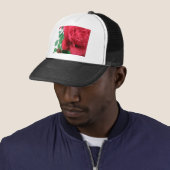 Eine Rote Rose Truckerkappe (Beispiel)