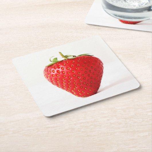 Eine rote Strawberry-Küste Rechteckiger Pappuntersetzer (angewinkelt)