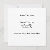 Eine rote Touch Einladung (Rückseite)