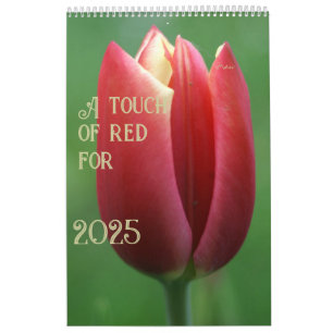 eine rote Touch für 2025 Kalender