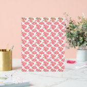 eine rote und weiße Blume auf weißem Hintergrund Acrylschild (Hochzeit)