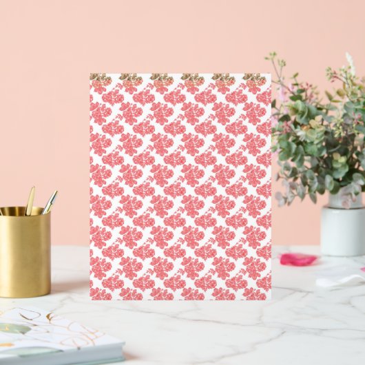 eine rote und weiße Blume auf weißem Hintergrund Acrylschild (Hochzeit)