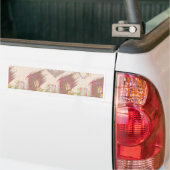 eine rote Vase mit Blume darauf. Autoaufkleber (Auf Lkw)