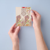 eine rote Vase mit Blume darauf. Flyer (Gruppe)