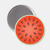 Eine Rote Wassermelone Magnet (Vorderseite/Rückseite)