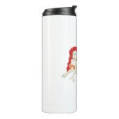 Eine Rotkopfmaid Thermosbecher (Nach links gedreht)