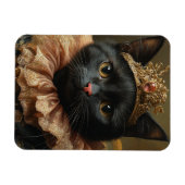 Eine Royal Black Cat Magnet (Horizontal)