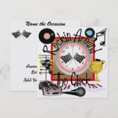 Eine Royally Rockin-Racing-Party Einladung (Vorne/Hinten)