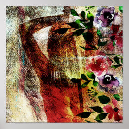 Eine rückwärtige Ansicht einer Frau mit einem Schw Poster