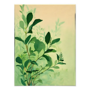 Eine ruhige Aquarellschrift Fotodruck