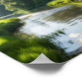 Eine ruhige Flusslandschaft Poster (Ecke)
