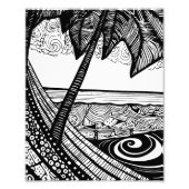 eine ruhige Hängematte Fotodruck (Vorne)