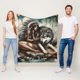 Eine ruhige Verbindung zwischen einem Indianer und Fleecedecke