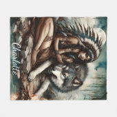 Eine ruhige Verbindung zwischen einem Indianer und Fleecedecke (Vorderseite (Horizontal))