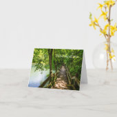 Eine ruhige Wanderung Denken Sie an Ihre Karte (Gelbe Blume)