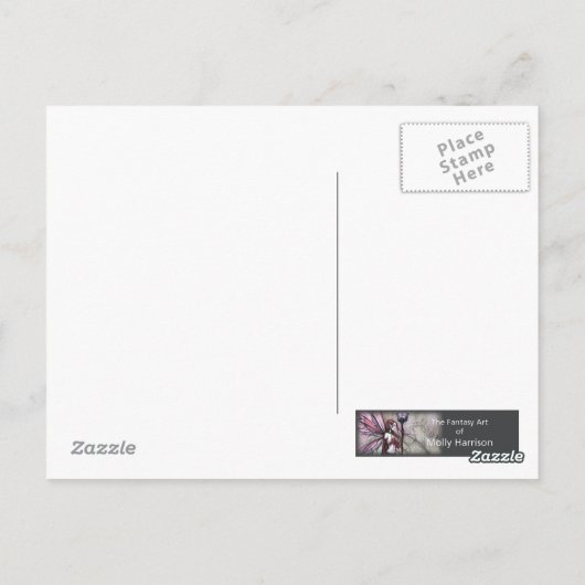 Eine ruhige Wind Fairy Postkarte (Rückseite)