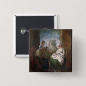 Eine ruhige Zeit, c.1810 (Öl auf Leinwand) Button (Vorne & Hinten)
