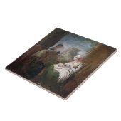 Eine ruhige Zeit, c.1810 (Öl auf Leinwand) Fliese (Seite)