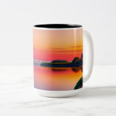 Eine ruhige Zwei-Tone-Tasse Zweifarbige Tasse (VorderseiteRechts)