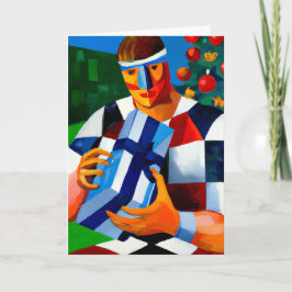 Eine ruhmby Christmas - Rugby Grußkarte Feiertagskarte