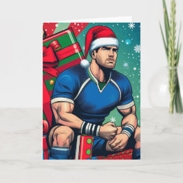 Eine ruhmby Christmas - Rugby Grußkarte Feiertagskarte