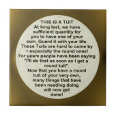 Eine runde Tuit ~ Fliese (Vorderseite)