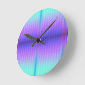 Eine runde Uhr mit einem Farbverlauf-Design (Winkel)