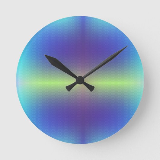 Eine runde Uhr mit einem Farbverlaufsgesicht (Vorderseite)