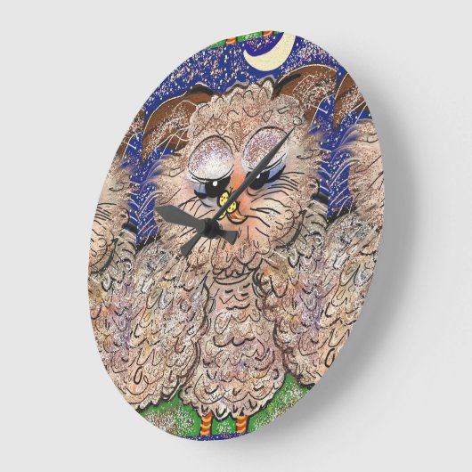 Eine runde Wall-Uhr, ein bezauberndes, sonniges, w Große Wanduhr (Winkel)