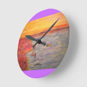 eine runde wanduhr (Winkel)