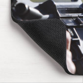 Eine Rundfliege aus der Kammer eines M-16A2 Mousepad (Ecke)