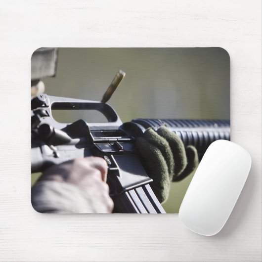 Eine Rundfliege aus der Kammer eines M-16A2 Mousepad (Mit Mouse)