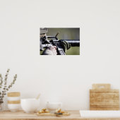 Eine Rundfliege aus der Kammer eines M-16A2 Poster (Küche)