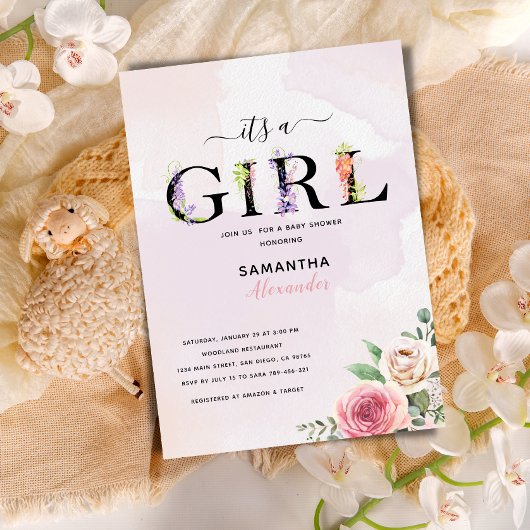 eine rustikale Babydusche Einladung