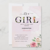 eine rustikale Babydusche Einladung (Vorderseite)