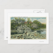 Eine rustikale Brücke in der Bucht von Perkins Postkarte (Vorne/Hinten)