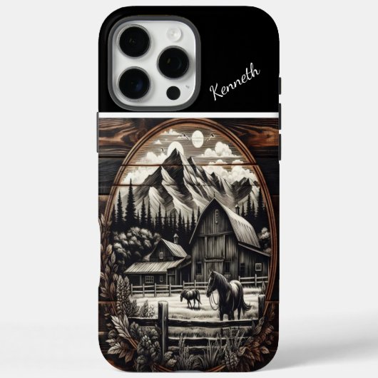 Eine rustikale Silhouette gegen eine majestätische Case-Mate iPhone Hülle (Rückseite)