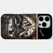 Eine rustikale Silhouette gegen eine majestätische Case-Mate iPhone Hülle (Rückseite (Horizontal))