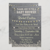 Eine rustikale Weckglas-Babyparty-Einladung Einladung (Vorne/Hinten)