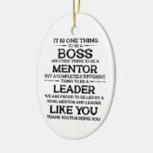 Eine Sache, Chef zu sein | Mentor | Leader Zitat Keramik Ornament (Links)