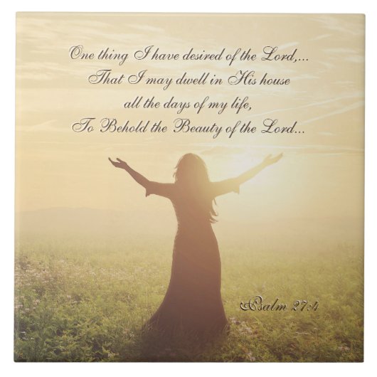 Eine Sache, die ich vom Herrn gewünscht habe, Psal Fliese (Vorderseite)