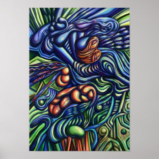 Eine Sache, ein digitales abstraktes Poster