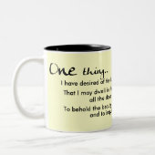 Eine Sache-Tasse Zweifarbige Tasse (Links)