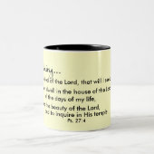 Eine Sache-Tasse Zweifarbige Tasse (Mittel)