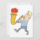 Eine sächsische Musikereinladung spielen Einladung (Vorderseite)