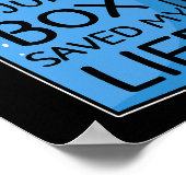 Eine Saftbox Rettete mein Lebensdiabetes-Bewusstse Poster (Ecke)