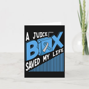 Eine Saftbox Rettete mein Lebensdiabetes von blaue Karte
