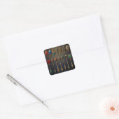 Eine Sammlung alter Dartpfeile Quadratischer Aufkleber (Umschlag)